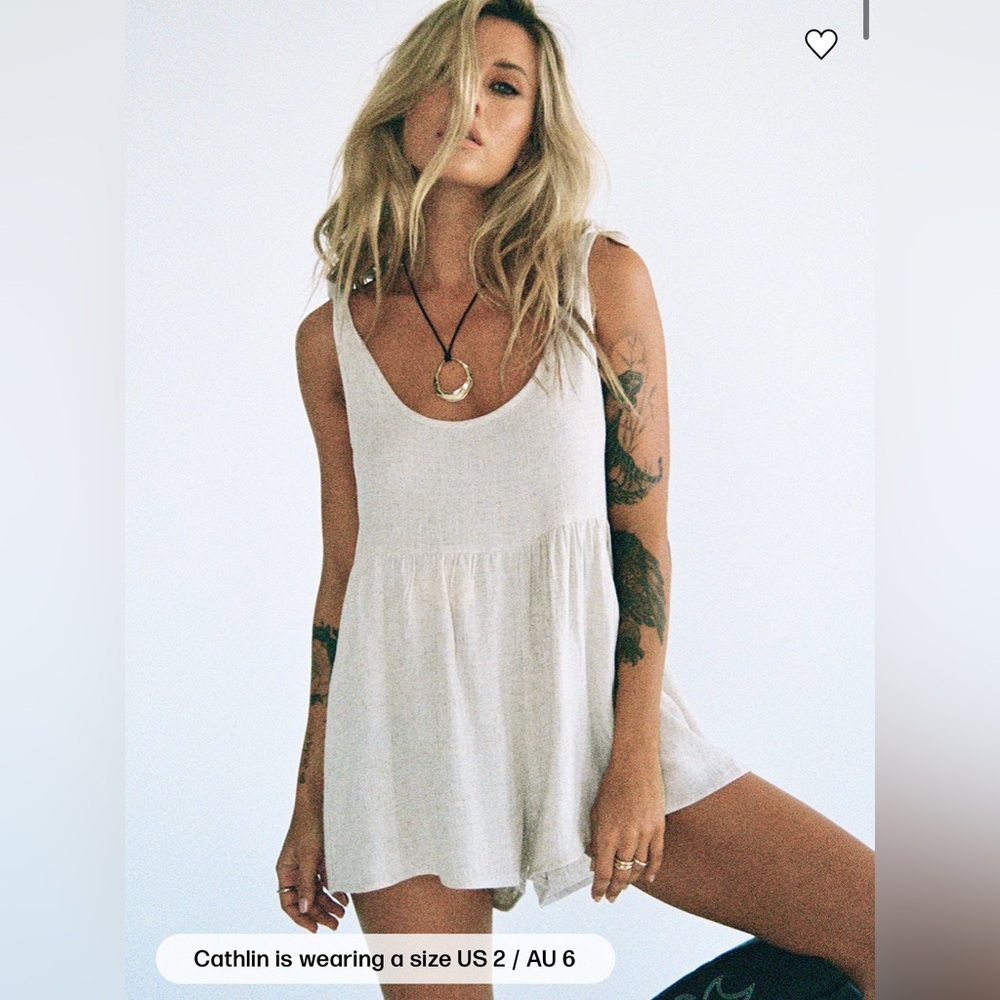 Princess Polly Linen Blend Romper